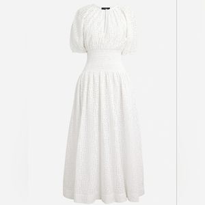J Crew Eyelet Dress Size Large